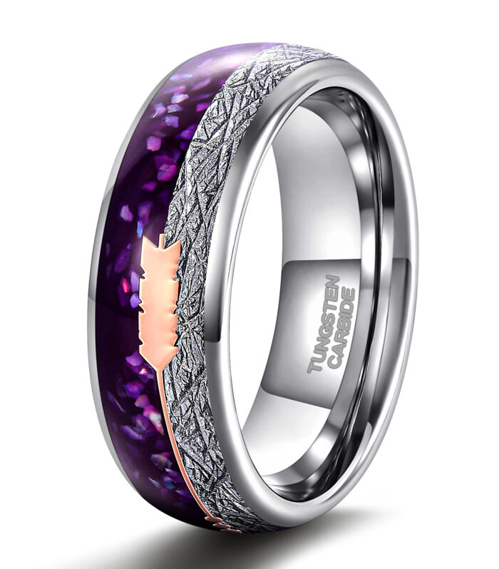 Purple Tungsten Ring