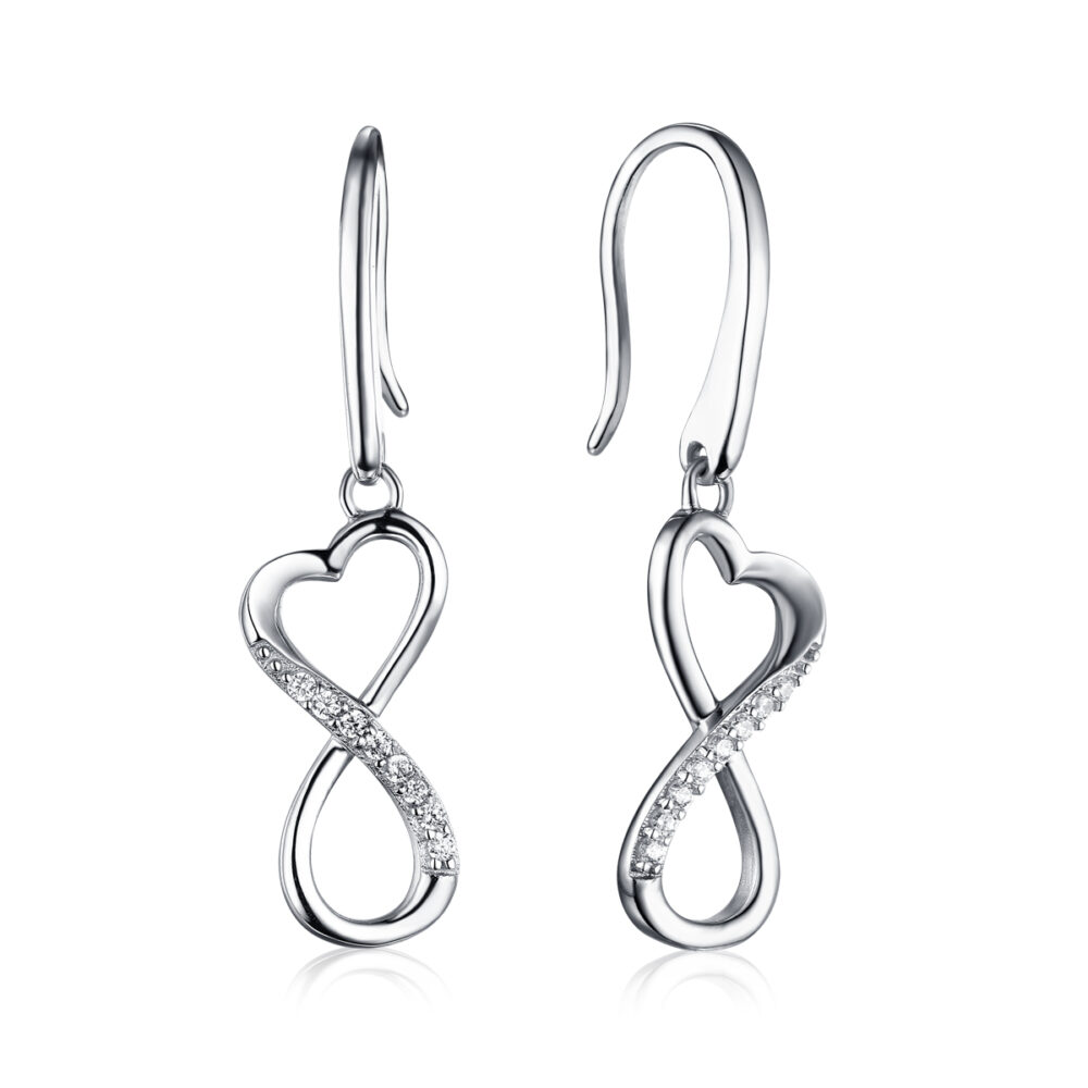 Infinity Heart Drop Earring for Women