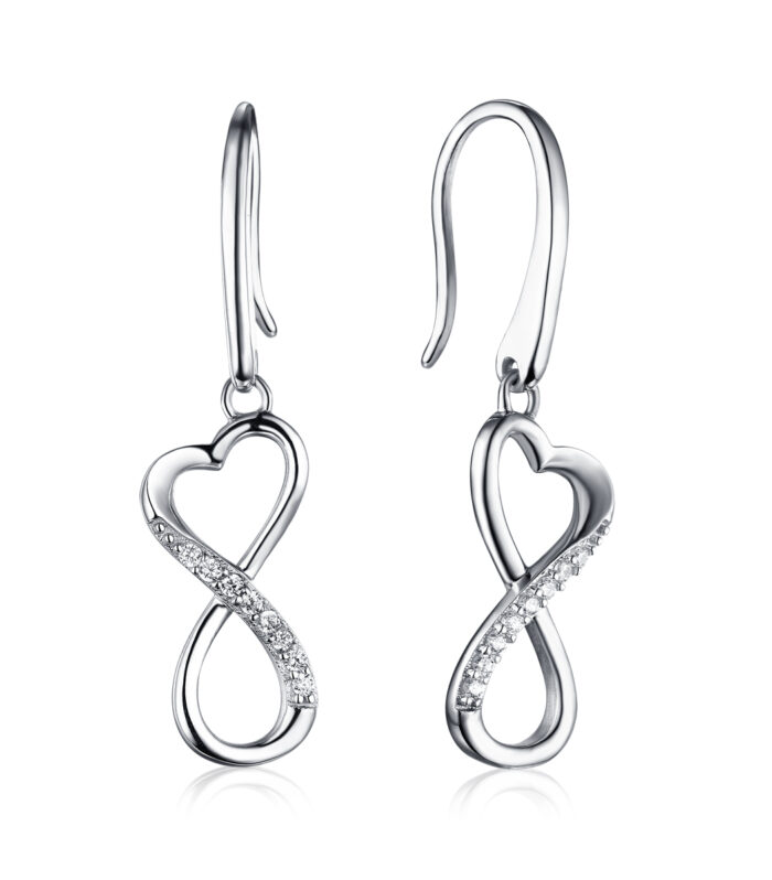 Infinity Heart Drop Earring for Women