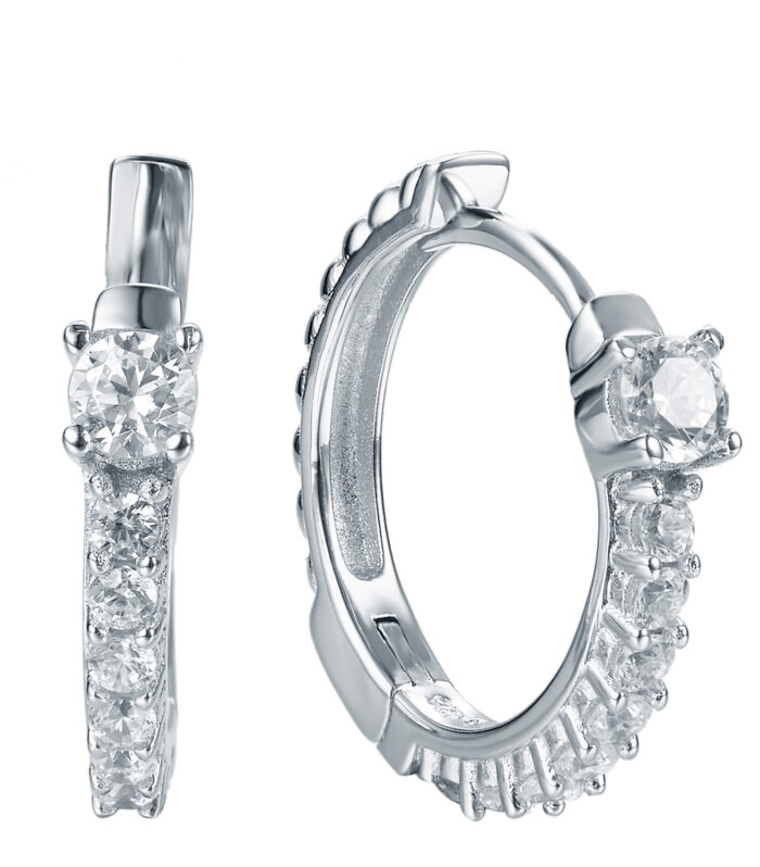 Sterling Silver Hoop Earrings fro Women