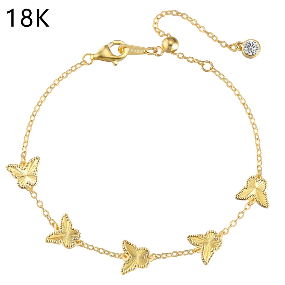 Grace in Gold – The 18K Gold-Plated Butterfly Essence Bracelet