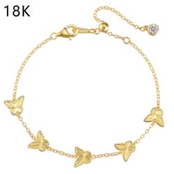 Grace in Gold – The 18K Gold-Plated Butterfly Essence Bracelet