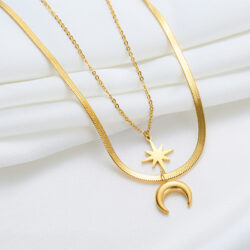 Celestia Embrace - High Quality Stainless Steel Necklace - Image 4