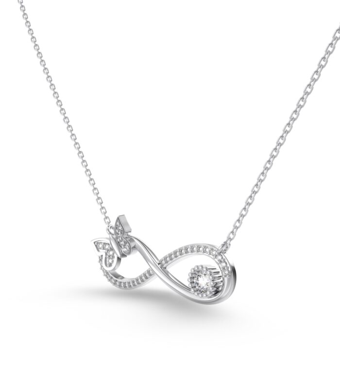 Sterling Silver "Eternal Wings" Infinity Necklace