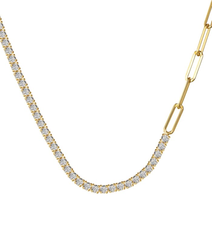 Duo Rhythm Sterling Silver Necklace