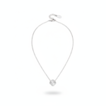 Dainty Sterling Silver Lucky Clover Pendant Necklace - Textured Finish ?✨