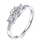 925 Sterling Silver Footprint Heart Infinity Ring