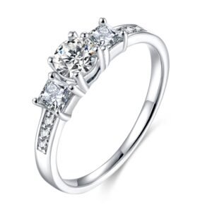 925 Sterling Silver Footprint Heart Infinity Ring