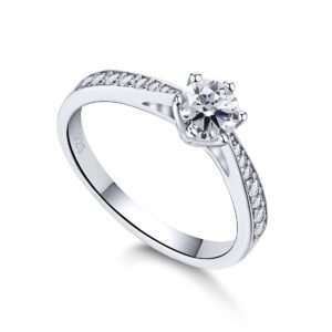 Solene Grace - 925 Sterling Silver Solitaire Ring