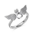 Halo Wing Embrace 925 Sterling Silver Ring