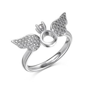 Halo Wing Embrace 925 Sterling Silver Ring