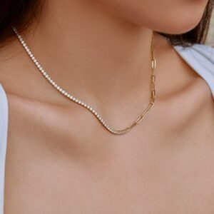 Duo Rhythm Sterling Silver Necklace - Alternate View