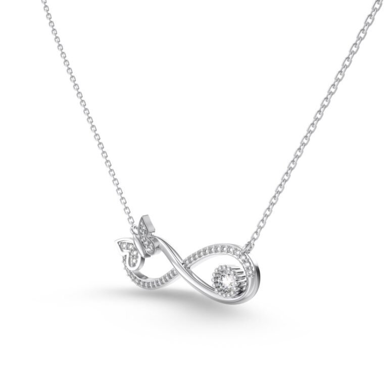 Sterling Silver "Eternal Wings" Infinity Necklace