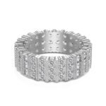 Lustre Layers – Chunky Sterling Silver Wedding Band