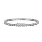 925 Sterling Silver Tennis Bracelet Paved With Zircon Diamond for Women 3mm