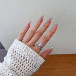 Regal Mirage - 925 Sterling Silver Crown Ring - View 3