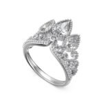 Regal Mirage - 925 Sterling Silver Crown Ring