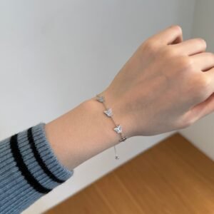 Silver Butterfly Essence Bracelet - Alternate View
