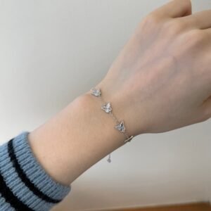 Silver Butterfly Essence Bracelet - View 3
