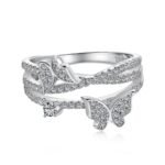 Ethereal Butterfly 925 Sterling Silver Butterfly Shaped Ring