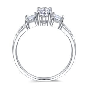 925 Sterling Silver Footprint Heart Infinity Ring - Alternate View