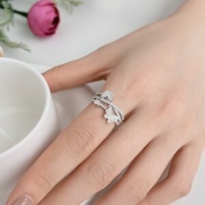 Ethereal Butterfly 925 Sterling Silver Butterfly Shaped Ring - View 3