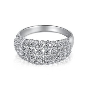 Regalia Dome – 925 Sterling Silver Statement Ring - View 1