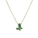 ? Emerald Flutter - Green Butterfly Necklace (Stainless Steel)