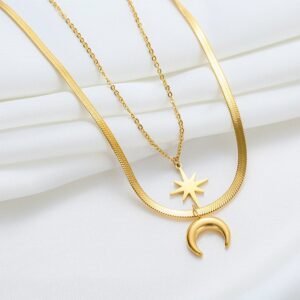 Celestia Embrace - High Quality Stainless Steel Necklace - View 4