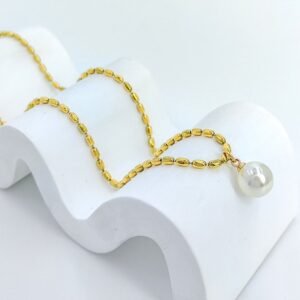 Ocean Whisper Stainless Steel Necklace - Alternate View