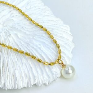Ocean Whisper Stainless Steel Necklace - View 3