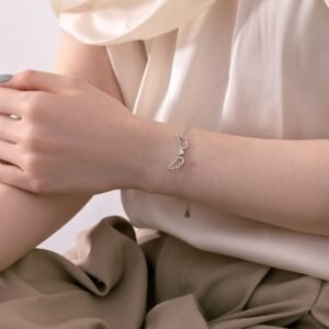 Wings of Grace Bracelet - 925 Sterling Silver - Alternate View