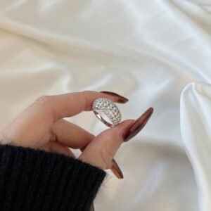 Regalia Dome – 925 Sterling Silver Statement Ring - View 2