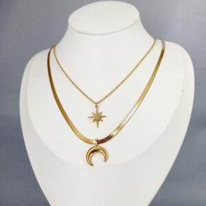 Celestia Embrace - High Quality Stainless Steel Necklace - View 5