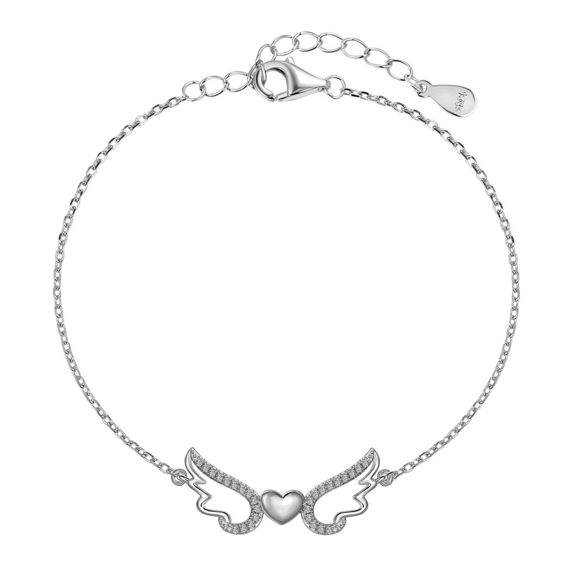 Wings of Grace Bracelet - 925 Sterling Silver