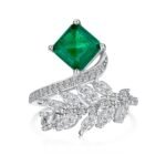 Emerald Essence – 925 Sterling Silver Unique Ring