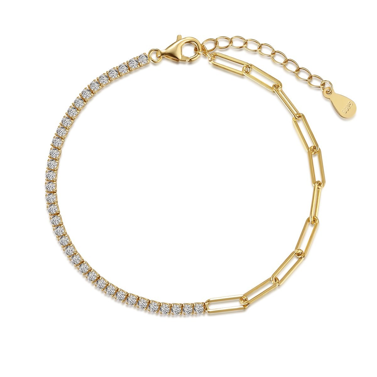 Duo Rhythm Sterling Silver Bracelet