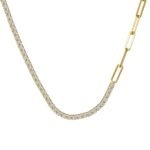 Duo Rhythm Sterling Silver Necklace