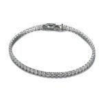 925 Sterling Silver Tennis Bracelet Paved With Zircon Diamond for Women