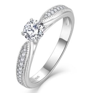 Fine Quality 925 Solitaire Silver Ring