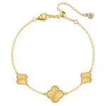Trinity Clover – The 18K Gold-Plated Clover Bracelet
