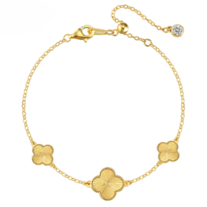 Trinity Clover – The 18K Gold-Plated Clover Bracelet